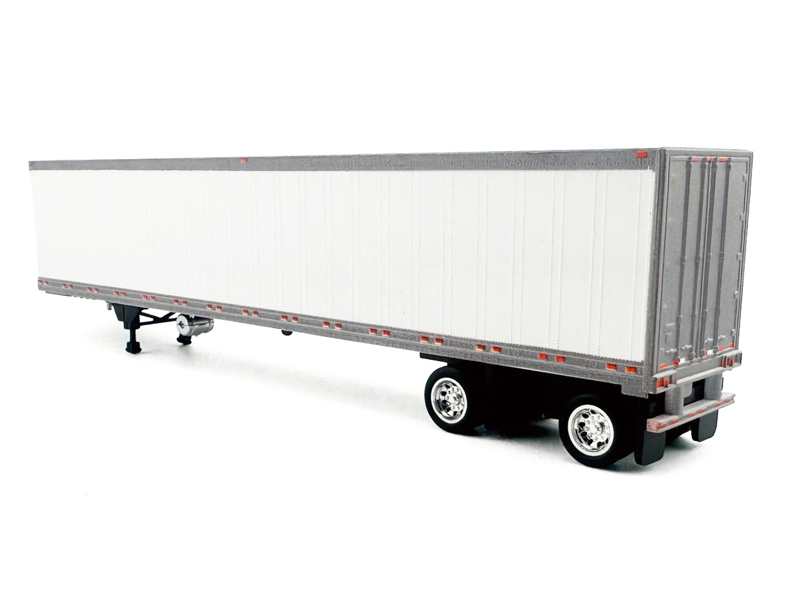 53' Spread Axle Refrigerated Trailer White 1/87 (HO) Plastic Model Car by HO Logistics view 3
