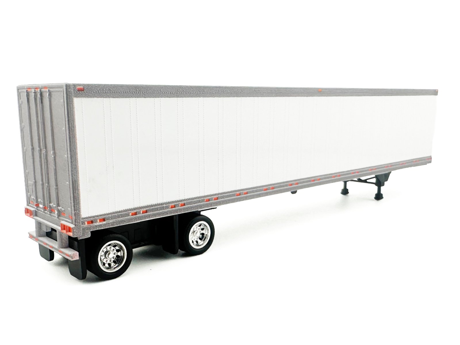 53' Spread Axle Dry Van Trailer White 1/87 (HO) Plastic Model Car by HO Logistics view 3