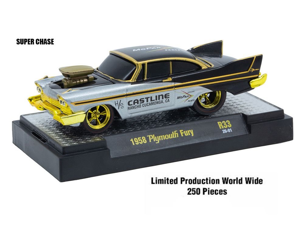 "Ground Pounders" 6 Cars Set Release 33 IN DISPLAY CASES Limited Edition 1/64 Diecast Model Cars by M2 Machines view 3