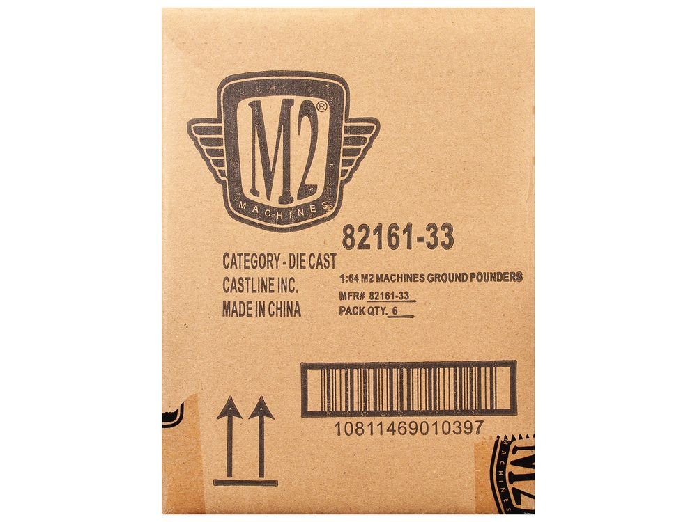 "Ground Pounders" 6 Cars Set Release 33 IN DISPLAY CASES Limited Edition 1/64 Diecast Model Cars by M2 Machines view 4
