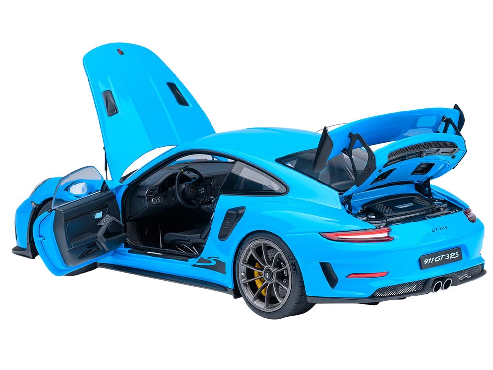 Porsche 911 (991.2) GT3 RS Riviera Blue 1/18 Model Car by Autoart view 2