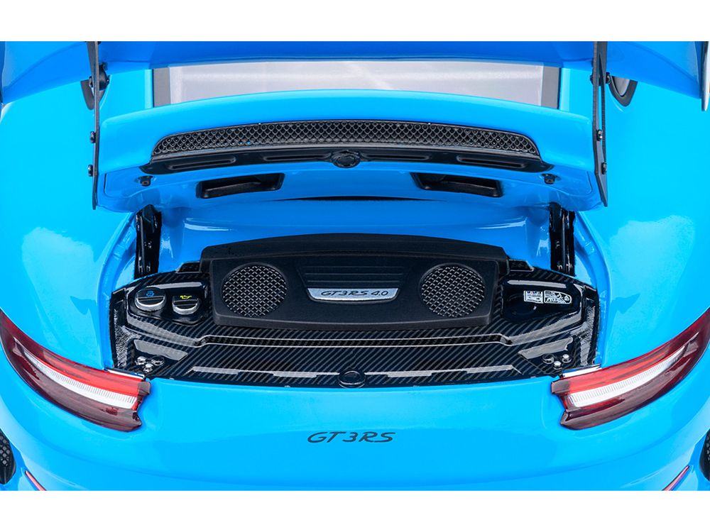 Porsche 911 (991.2) GT3 RS Riviera Blue 1/18 Model Car by Autoart view 5