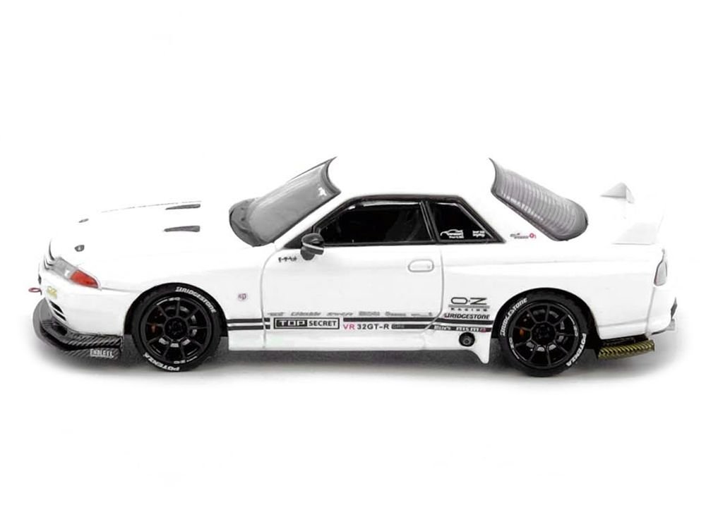 Nissan Skyline "Top Secret" (VR32) GT-R RHD (Right Hand Drive) White 1/64 Diecast Model Car by Inno Models view 2