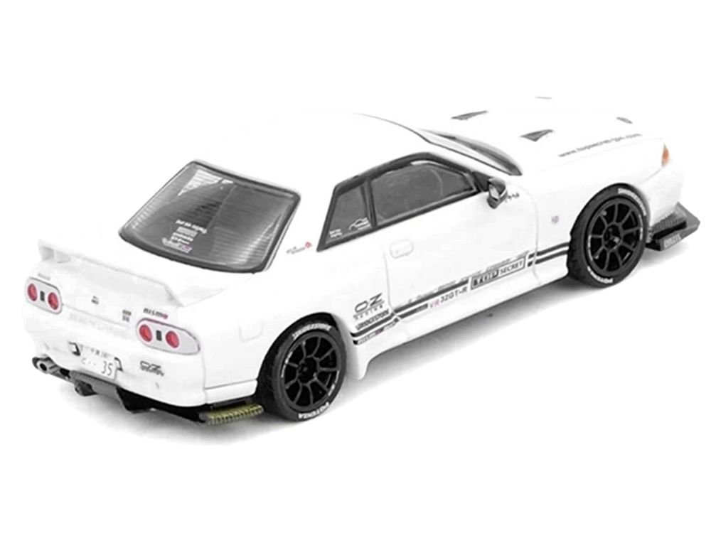 Nissan Skyline "Top Secret" (VR32) GT-R RHD (Right Hand Drive) White 1/64 Diecast Model Car by Inno Models view 3