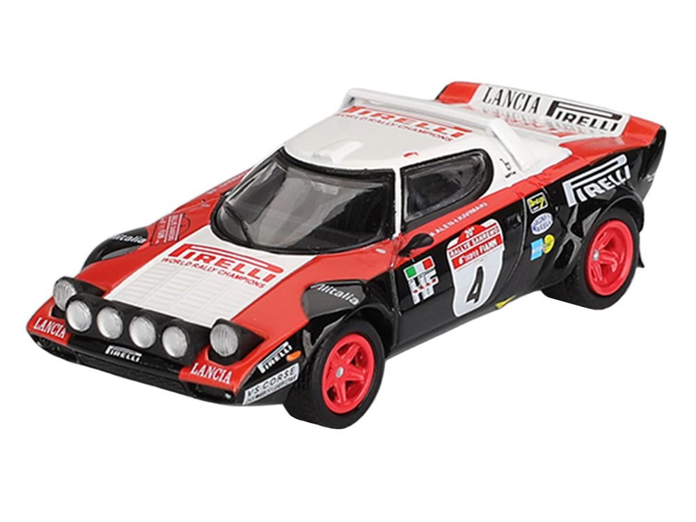 Lancia Stratos HF #4 Markku Alen - Ilkka Kivimaki Winner "Rally Sanremo" (1978) Limited Edition 1/64 Diecast Model Car by Mini GT view 2