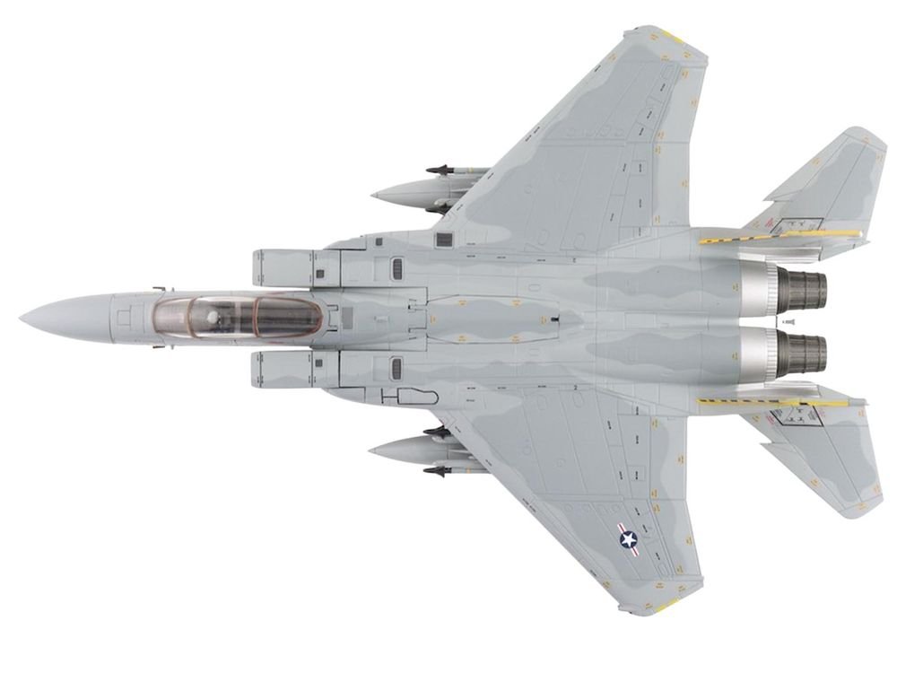 McDonnell Douglas F-15A Eagle Fighter Aircraft "NATO Tiger Meet 36th TFW 53rd TFS Bitburg AFB" (1981) United States Air Force "Air Power Series" 1/72 Diecast Model by Hobby Master view 4