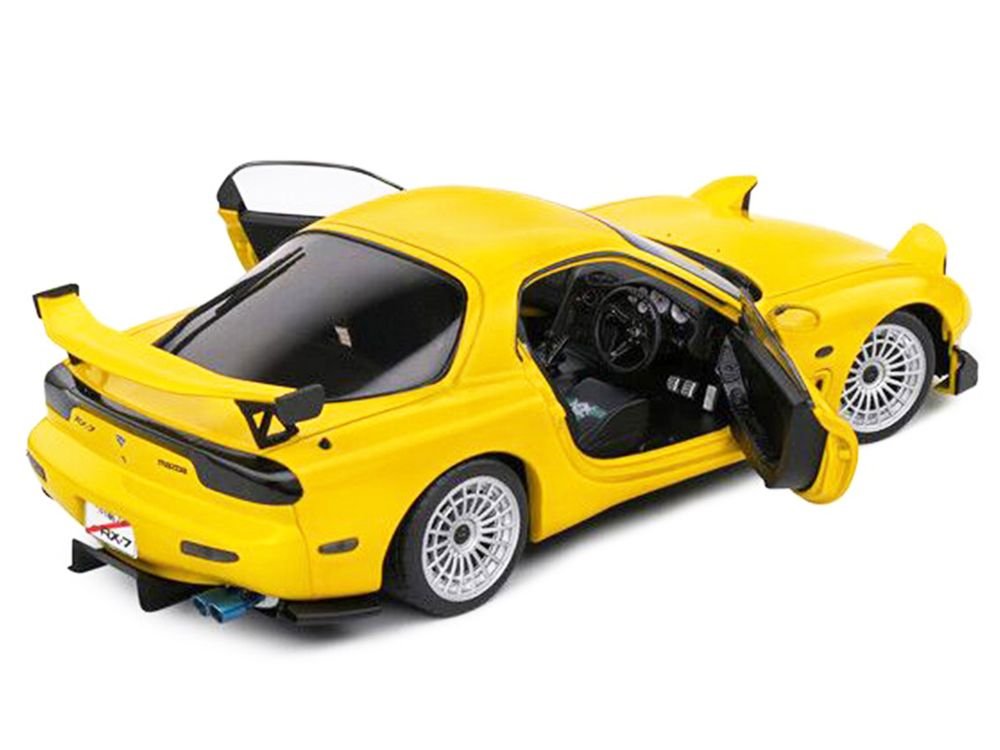 1994 Mazda RX7 Type RS (FD3RS) RHD (Right Hand Drive) Yellow 1/18 Diecast Model Car by Solido view 5
