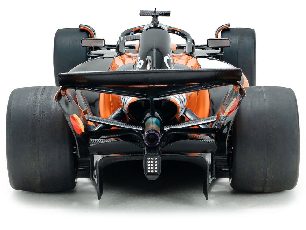 McLaren MCL39 #81 Oscar Piastri "OKX" 3rd Place Formula One F1 "Monaco GP" (2025) "Competition" Series 1/18 Diecast Model Car by Solido view 5