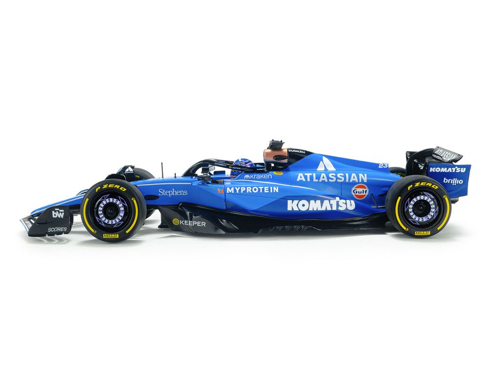 Williams FW47 #23 Alex Albon "Atlassian" Formula One F1 "Australian GP" (2025) "Competition" Series 1/18 Diecast Model Car by Solido view 2