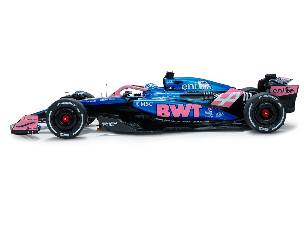 Alpine A525 #10 Pierre Gasly "BWT" Formula One F1 "Bahrain GP" (2025) "Competition" Series 1/18 Diecast Model Car by Solido view 2