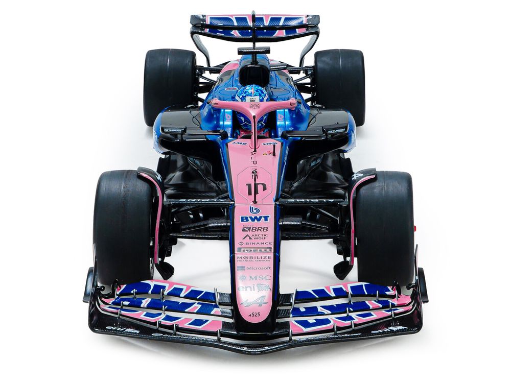 Alpine A525 #10 Pierre Gasly "BWT" Formula One F1 "Bahrain GP" (2025) "Competition" Series 1/18 Diecast Model Car by Solido view 4