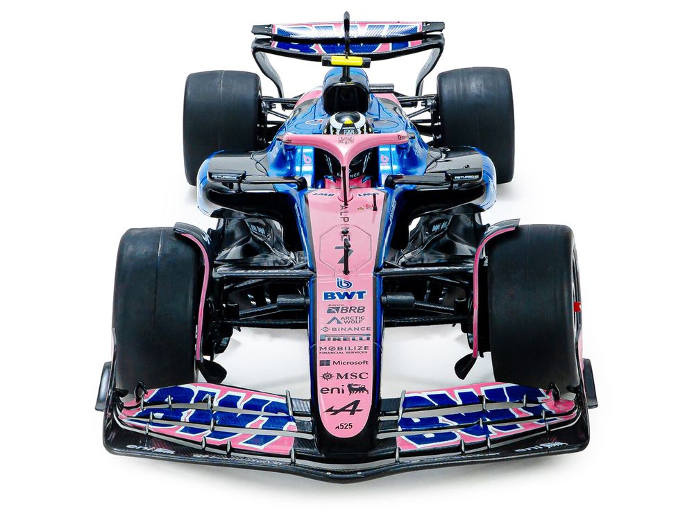Alpine A525 #7 Jack Doohan "BWT" Formula One F1 "Chinese GP" (2025) "Competition" Series 1/18 Diecast Model Car by Solido view 4