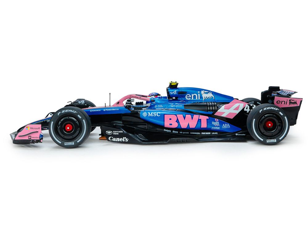 Alpine A525 #43 Franco Colapinto "BWT" Formula One F1 "Canadian GP" (2025) "Competition" Series 1/18 Diecast Model Car by Solido view 2
