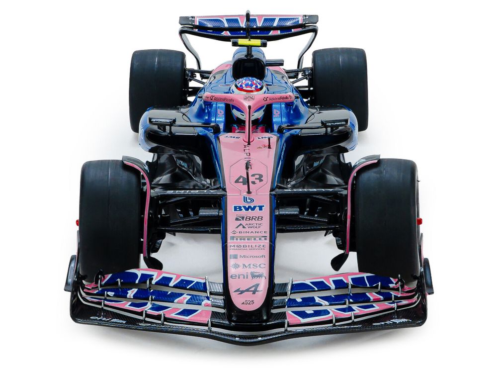 Alpine A525 #43 Franco Colapinto "BWT" Formula One F1 "Canadian GP" (2025) "Competition" Series 1/18 Diecast Model Car by Solido view 4