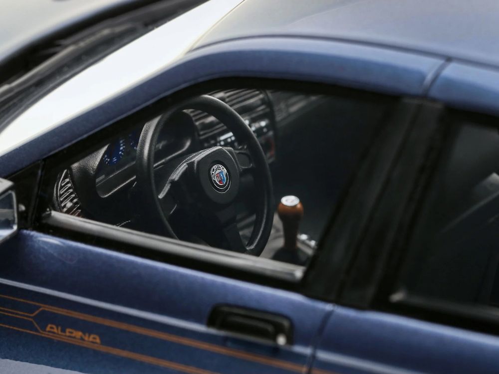 1992 BMW Alpina B6 2.8 Alpina Blue Metallic Limited Edition to 2500 pieces Worldwide 1/18 Model Car by Otto Mobile view 2