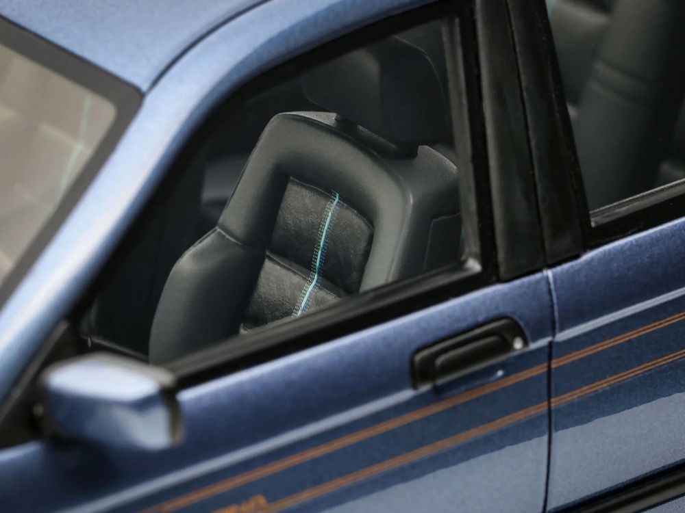 1992 BMW Alpina B6 2.8 Alpina Blue Metallic Limited Edition to 2500 pieces Worldwide 1/18 Model Car by Otto Mobile view 3
