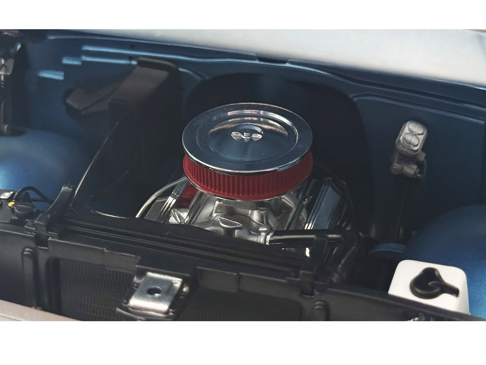 Small Block 350 Engine and Transmission Replica from "1967 Chevrolet K-10 Pickup Truck" 1/18 Model by ACME view 2