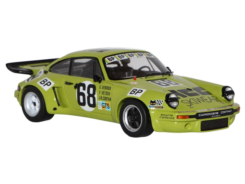 Porsche 911 Carrera RSR 3.0 #68 Guy Verrier - Florian Vetsch - Jean-Robert Corthay "24 Hours of Le Mans" (1975) 1/64 Model Car by Spark view 4