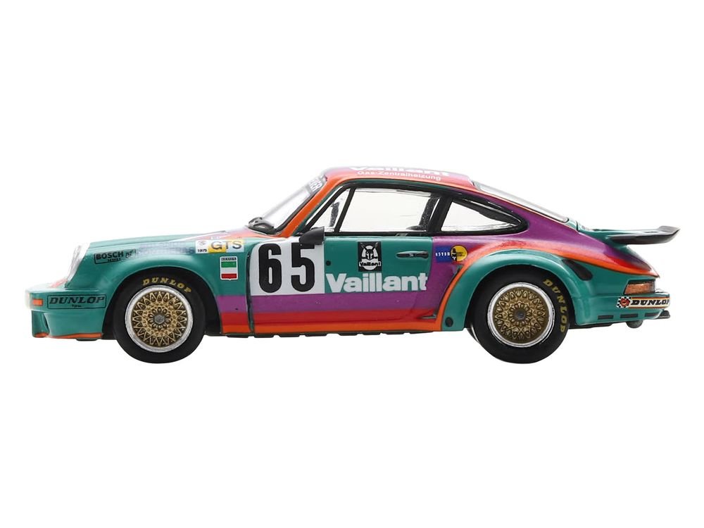 Porsche 911 Carrera RSR #65 Juan Carlos Bolanos - Andres Contreras - Billy Sprowls "Porsche Kremer Racing Team" "24 Hours of Le Mans" (1975) 1/64 Model Car by Spark view 2