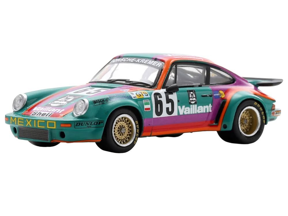 Porsche 911 Carrera RSR #65 Juan Carlos Bolanos - Andres Contreras - Billy Sprowls "Porsche Kremer Racing Team" "24 Hours of Le Mans" (1975) 1/64 Model Car by Spark view 5