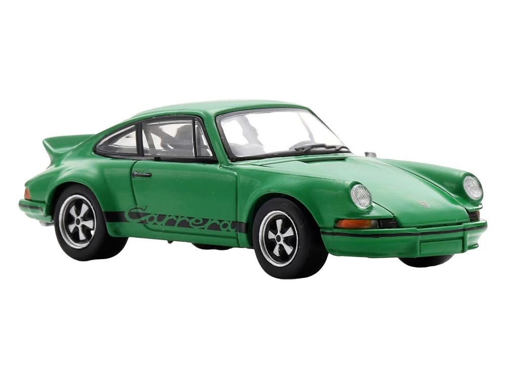 1973 Porsche 911 Carrera RSR 2.8 Green with Black Stripes 1/64 Model Car by Spark view 4