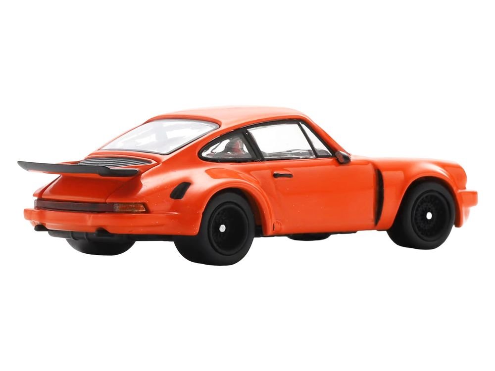1974 Porsche 911 Carrera RSR 3.0 Orange 1/64 Model Car by Spark view 3