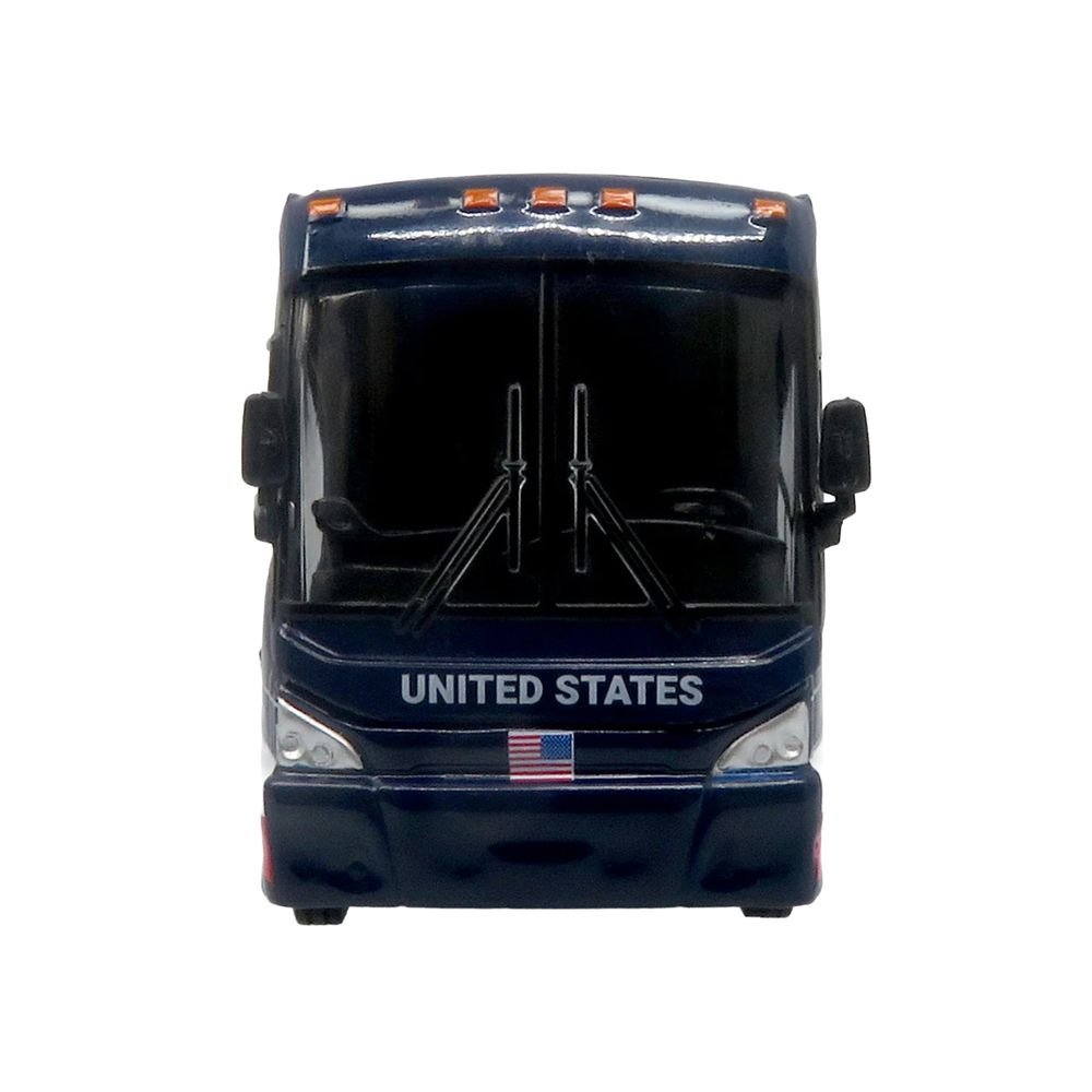MCI J4500 Coach Bus "United States National Soccer Team" Dark Blue with Graphics "International Federation of the Global Game" Series Limited Edition to 504 pieces Worldwide 1/87 (HO) Diecast Model by Iconic Replicas view 4