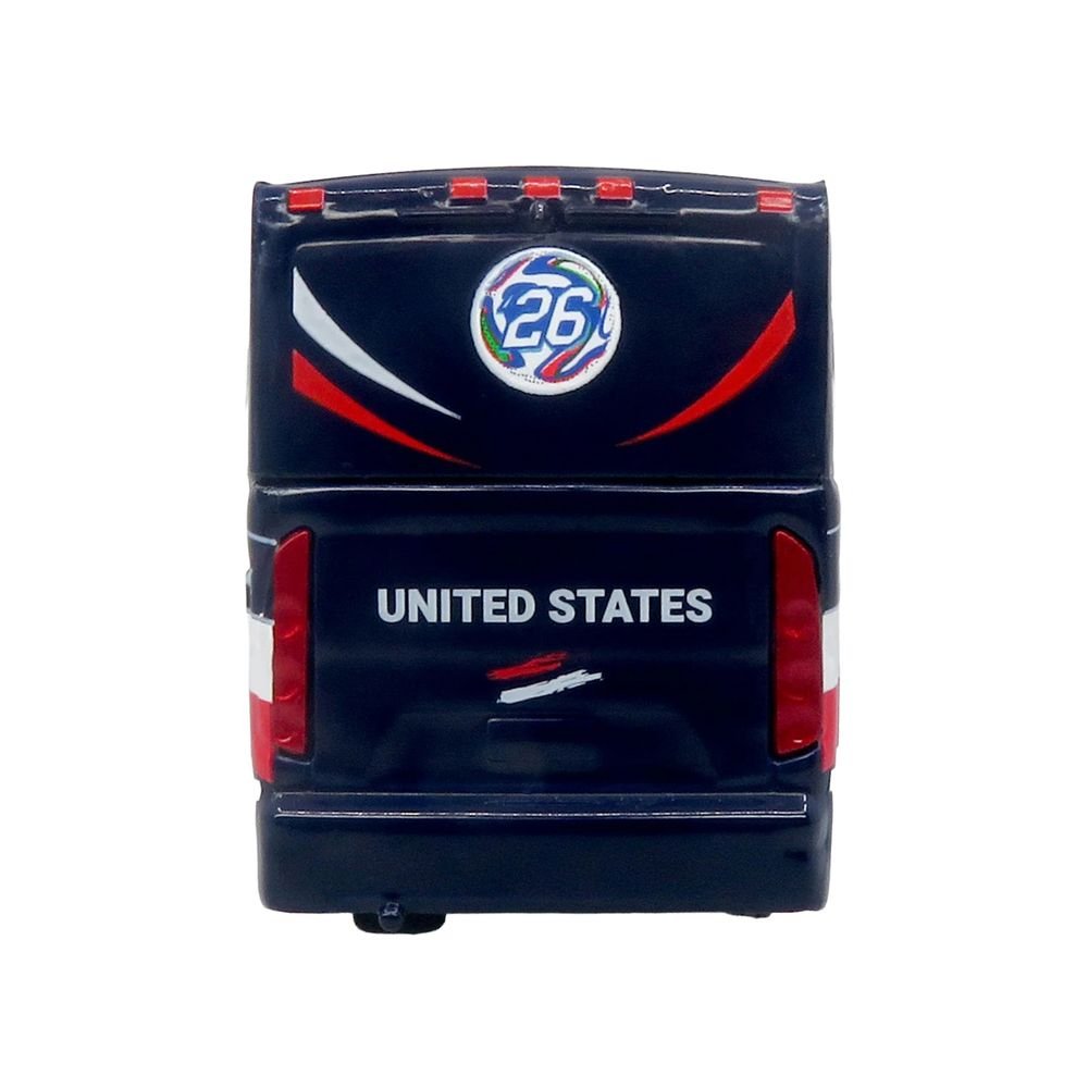 MCI J4500 Coach Bus "United States National Soccer Team" Dark Blue with Graphics "International Federation of the Global Game" Series Limited Edition to 504 pieces Worldwide 1/87 (HO) Diecast Model by Iconic Replicas view 5