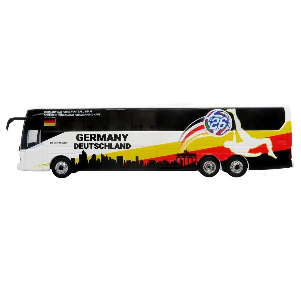 Daimler Tourrider Coach Bus "Germany National Football Team" White with Graphics "International Federation of the Global Game" Series Limited Edition to 504 pieces Worldwide 1/87 (HO) Diecast Model by Iconic Replicas view 2