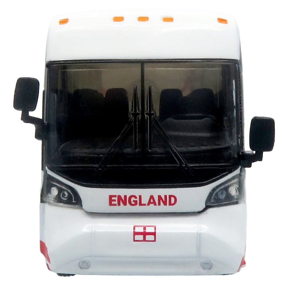 MCI D4520 Coach Bus "England National Football Team" White with Graphics "International Federation of the Global Game" Series Limited Edition to 504 pieces Worldwide 1/87 (HO) Diecast Model by Iconic Replicas view 4
