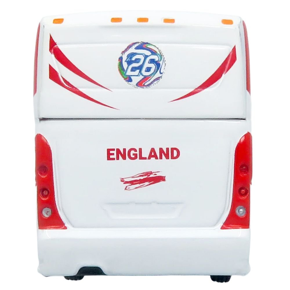 MCI D4520 Coach Bus "England National Football Team" White with Graphics "International Federation of the Global Game" Series Limited Edition to 504 pieces Worldwide 1/87 (HO) Diecast Model by Iconic Replicas view 5