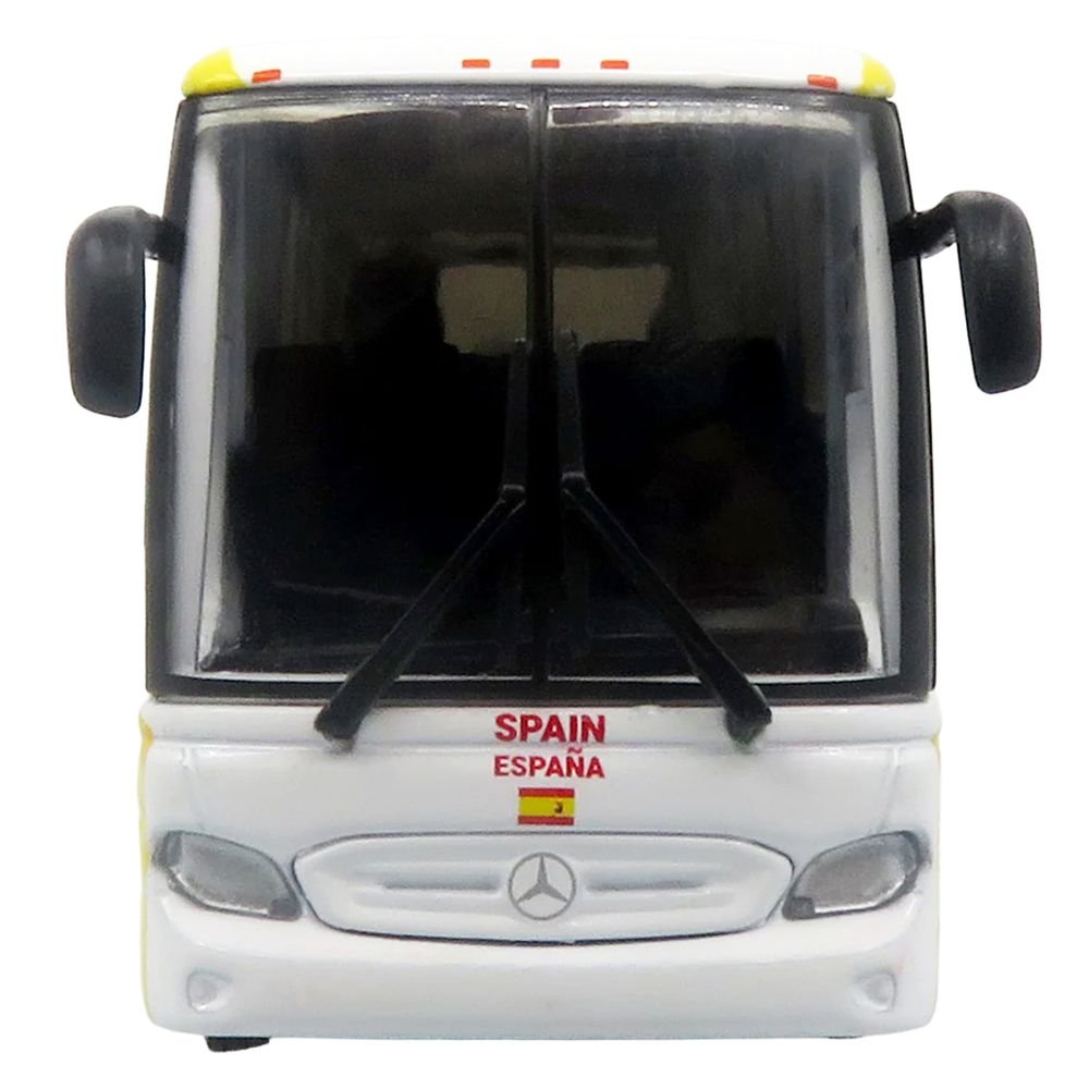 Daimler Tourrider Coach Bus "Spain National Football Team" Yellow with Graphics "International Federation of the Global Game" Series Limited Edition to 504 pieces Worldwide 1/87 (HO) Diecast Model by Iconic Replicas view 4