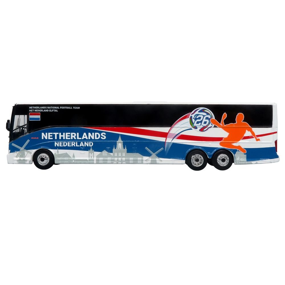 Van Hool CX-45 Coach Bus "Netherlands National Football Team" White with Graphics "International Federation of the Global Game" Series Limited Edition to 504 pieces Worldwide 1/87 (HO) Diecast Model by Iconic Replicas view 2
