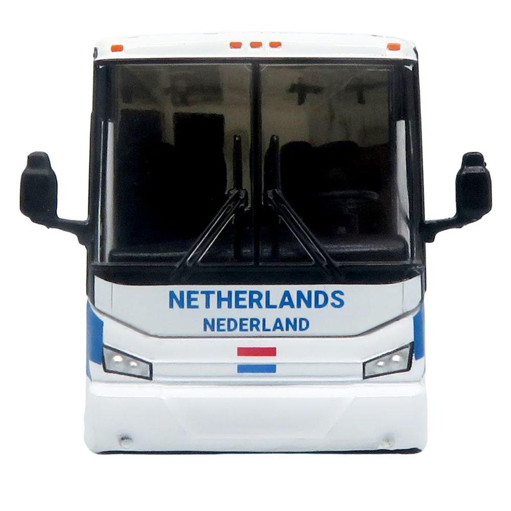 Van Hool CX-45 Coach Bus "Netherlands National Football Team" White with Graphics "International Federation of the Global Game" Series Limited Edition to 504 pieces Worldwide 1/87 (HO) Diecast Model by Iconic Replicas view 4