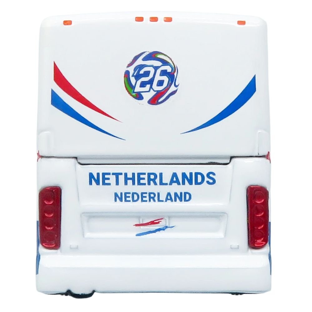 Van Hool CX-45 Coach Bus "Netherlands National Football Team" White with Graphics "International Federation of the Global Game" Series Limited Edition to 504 pieces Worldwide 1/87 (HO) Diecast Model by Iconic Replicas view 5