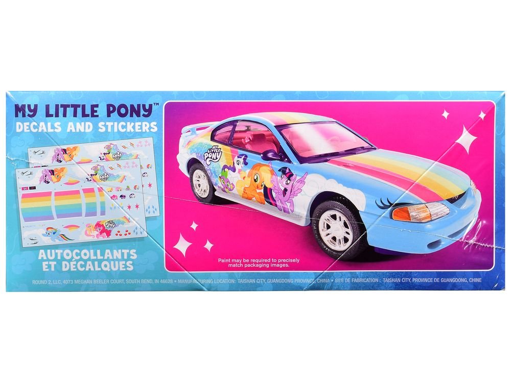Skill 2 Model Kit 1996 Ford Mustang GT "My Little Pony" 1/25 Scale Model by AMT view 3