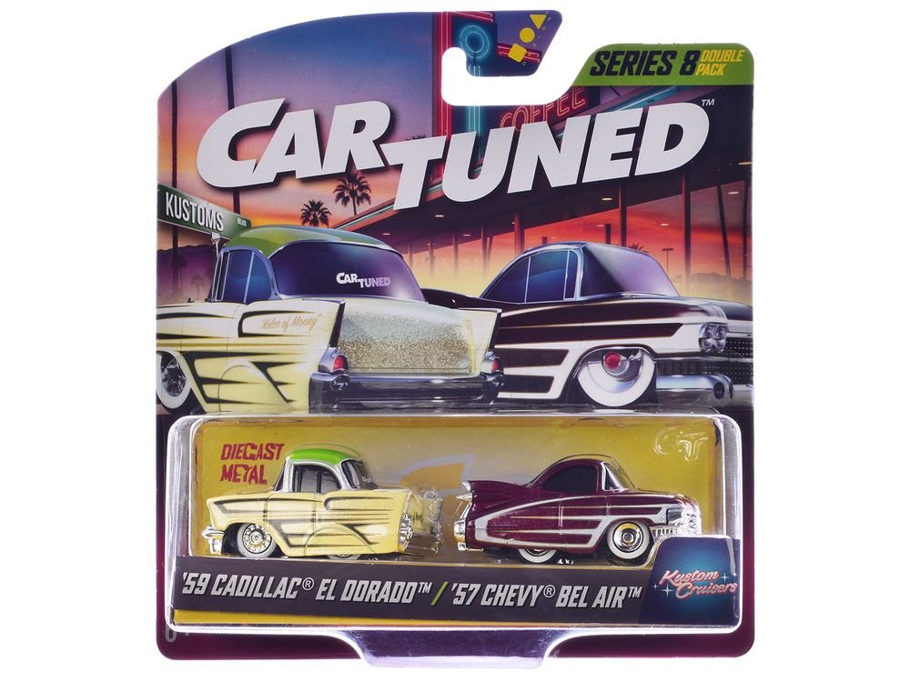 "Kustoms" Double Pack Series 8 Set of 4 Cars Diecast Model Cars by CarTuned view 4