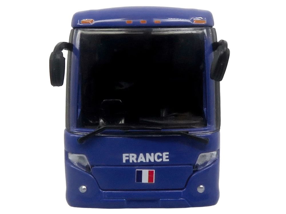 Scania Touring HD Coach Bus "France National Football Team" Blue with Graphics "International Federation of the Global Game" Series Limited Edition to 504 pieces Worldwide 1/87 (HO) Diecast Model by Iconic Replicas view 4