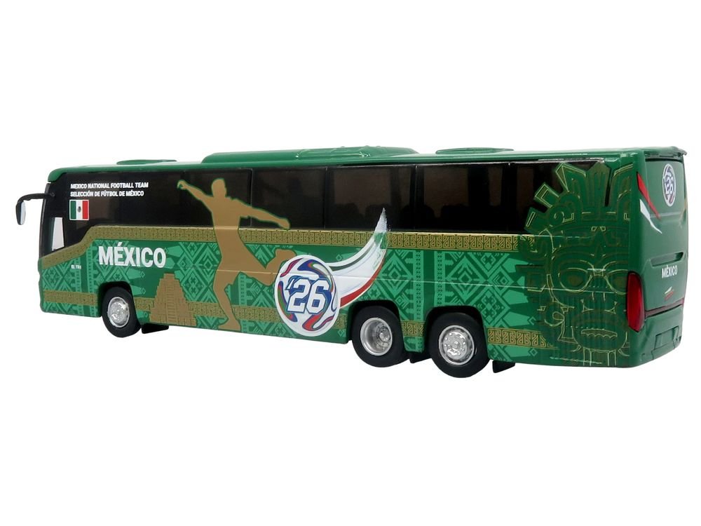 Scania Touring HD Coach Bus "Mexico National Football Team" Green with Graphics "International Federation of the Global Game" Series Limited Edition to 504 pieces Worldwide 1/87 (HO) Diecast Model by Iconic Replicas view 3
