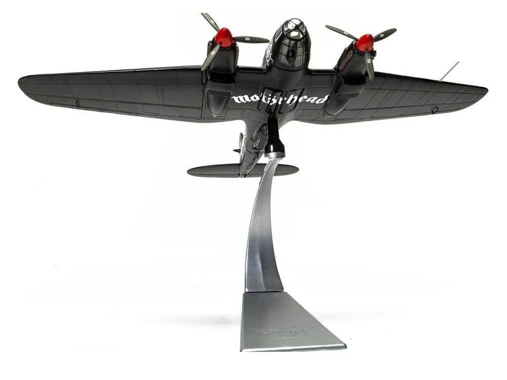 Heinkel He III Bomber Aircraft "Motorhead" Black with Graphicss 1/72 Diecast Model by Corgi view 4