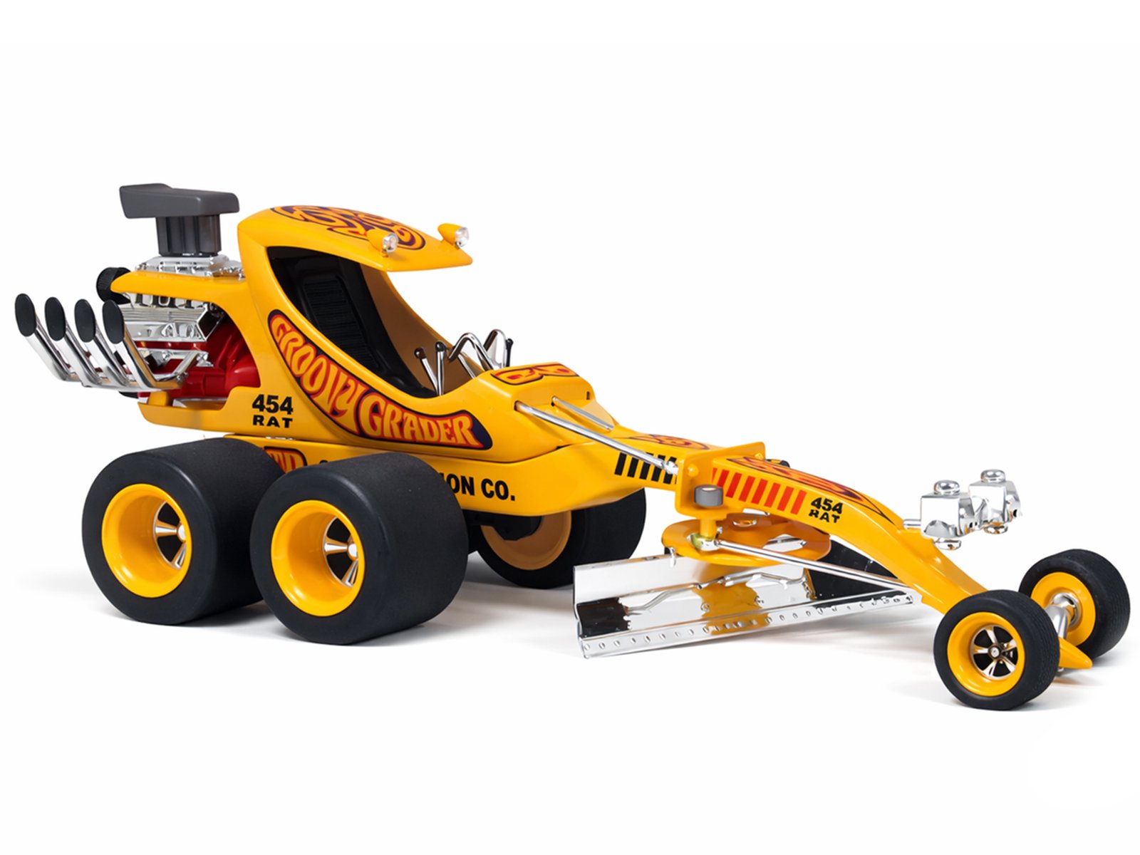 Skill 2 Model Kit Tom Daniel's Groovy Grader Dragster 1/24 Scale Model by Atlantis view 2