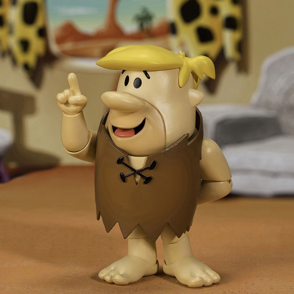 Barney Rubble 4.5" Moveable Figure with Accessories and Alternate Head and Hands "The Flintstones - Post Cocoa Pebbles" Model by Jada view 3