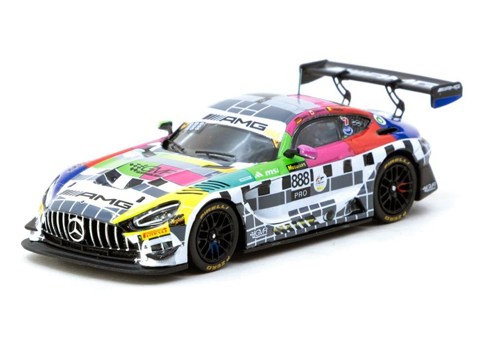 Mercedes-AMG GT3 #888 Maro Engel - Mikael Grenier - Maxime Martin "GruppeM Racing" "Bathurst 12 Hour" (2025) "Hobby64" Series 1/64 Diecast Model Car by Tarmac Works view 2