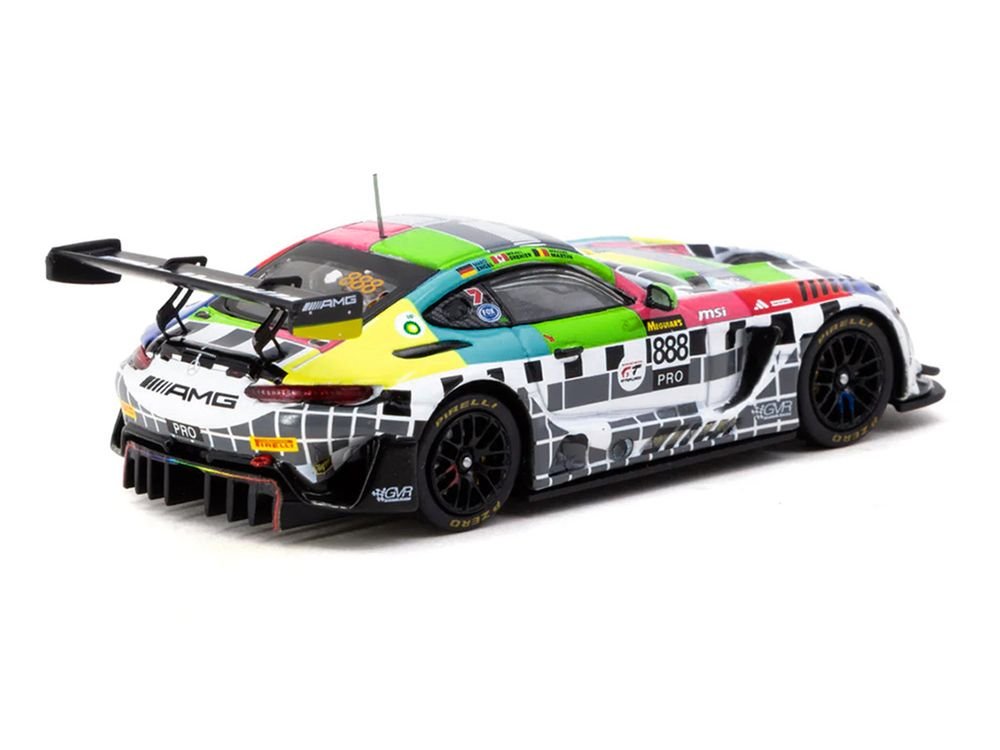 Mercedes-AMG GT3 #888 Maro Engel - Mikael Grenier - Maxime Martin "GruppeM Racing" "Bathurst 12 Hour" (2025) "Hobby64" Series 1/64 Diecast Model Car by Tarmac Works view 3