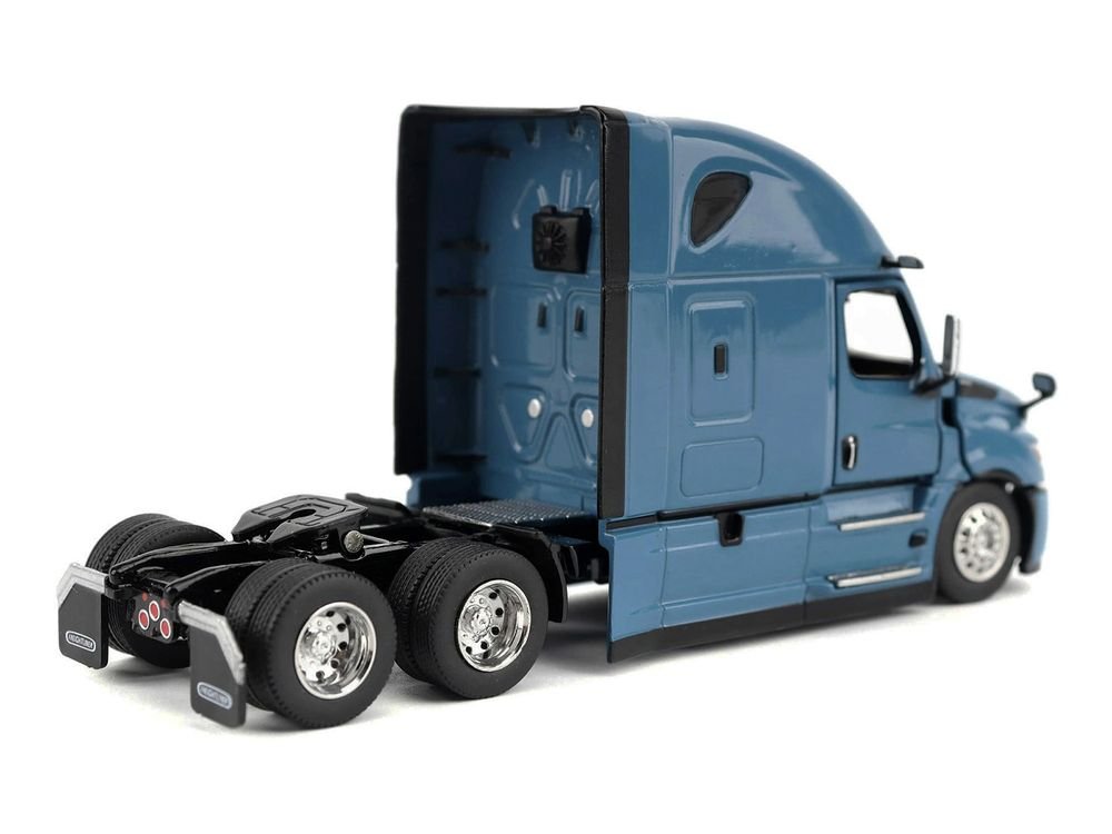 2025 Freightliner Cascadia Gen-5 Sleeper Cab Truck Tractor Signature Blue "Transport Series" 1/64 Diecast Model by Diecast Masters view 3