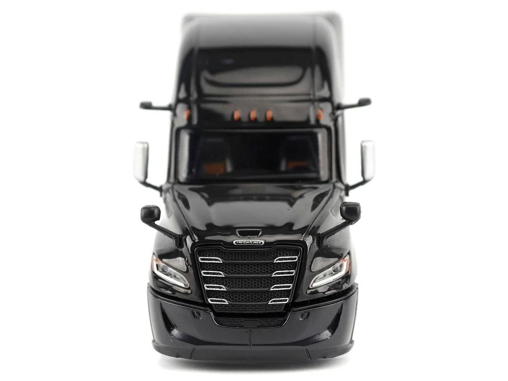 2025 Freightliner Cascadia Gen-5 Sleeper Cab Truck Tractor Night-Shift Black "Transport Series" 1/64 Diecast Model by Diecast Masters view 4