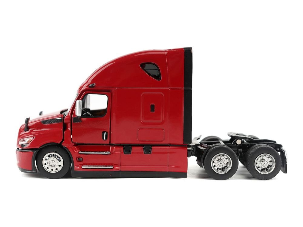 2025 Freightliner Cascadia Gen-5 Sleeper Cab Truck Tractor Red "Transport Series" 1/64 Diecast Model by Diecast Masters view 2