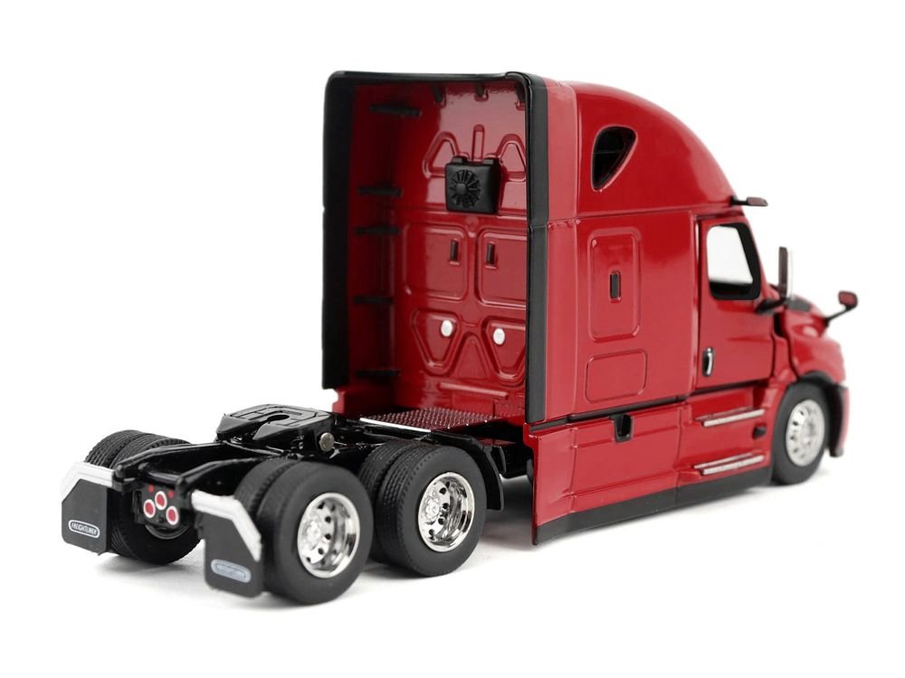 2025 Freightliner Cascadia Gen-5 Sleeper Cab Truck Tractor Red "Transport Series" 1/64 Diecast Model by Diecast Masters view 3
