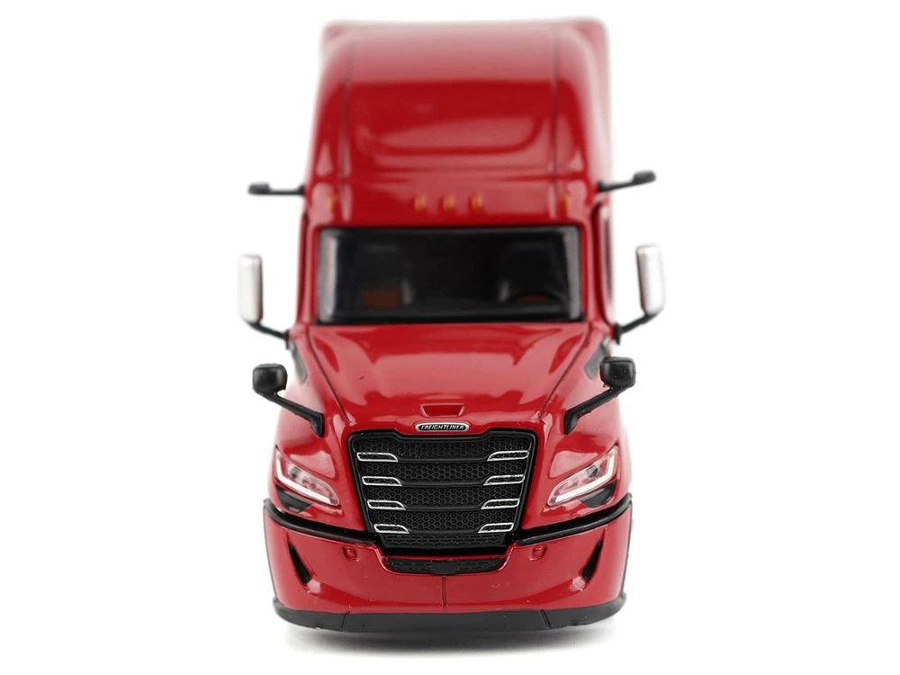 2025 Freightliner Cascadia Gen-5 Sleeper Cab Truck Tractor Red "Transport Series" 1/64 Diecast Model by Diecast Masters view 4