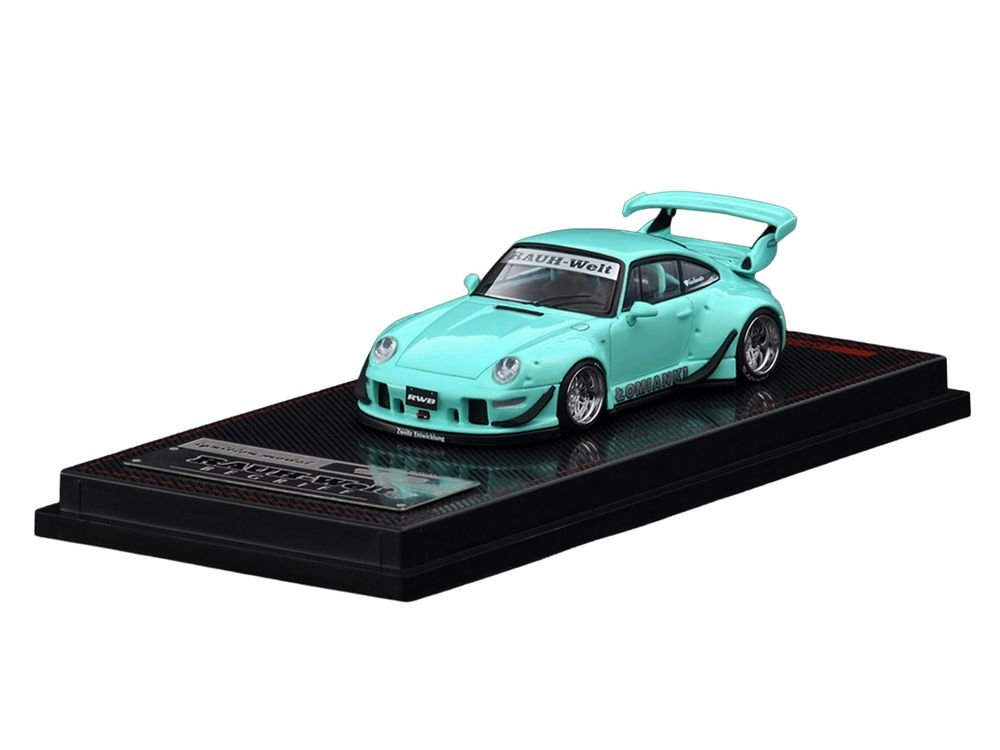 RWB 993 "Lomianki" Blue Green 1/64 Diecast Model Car by Ignition Model view 2